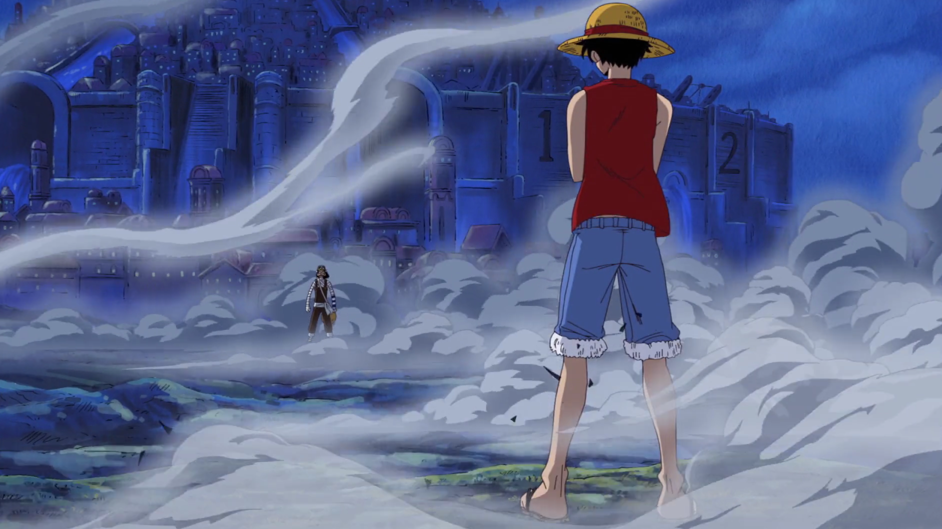 One Piece Water 7 Usopp Fights Luffy