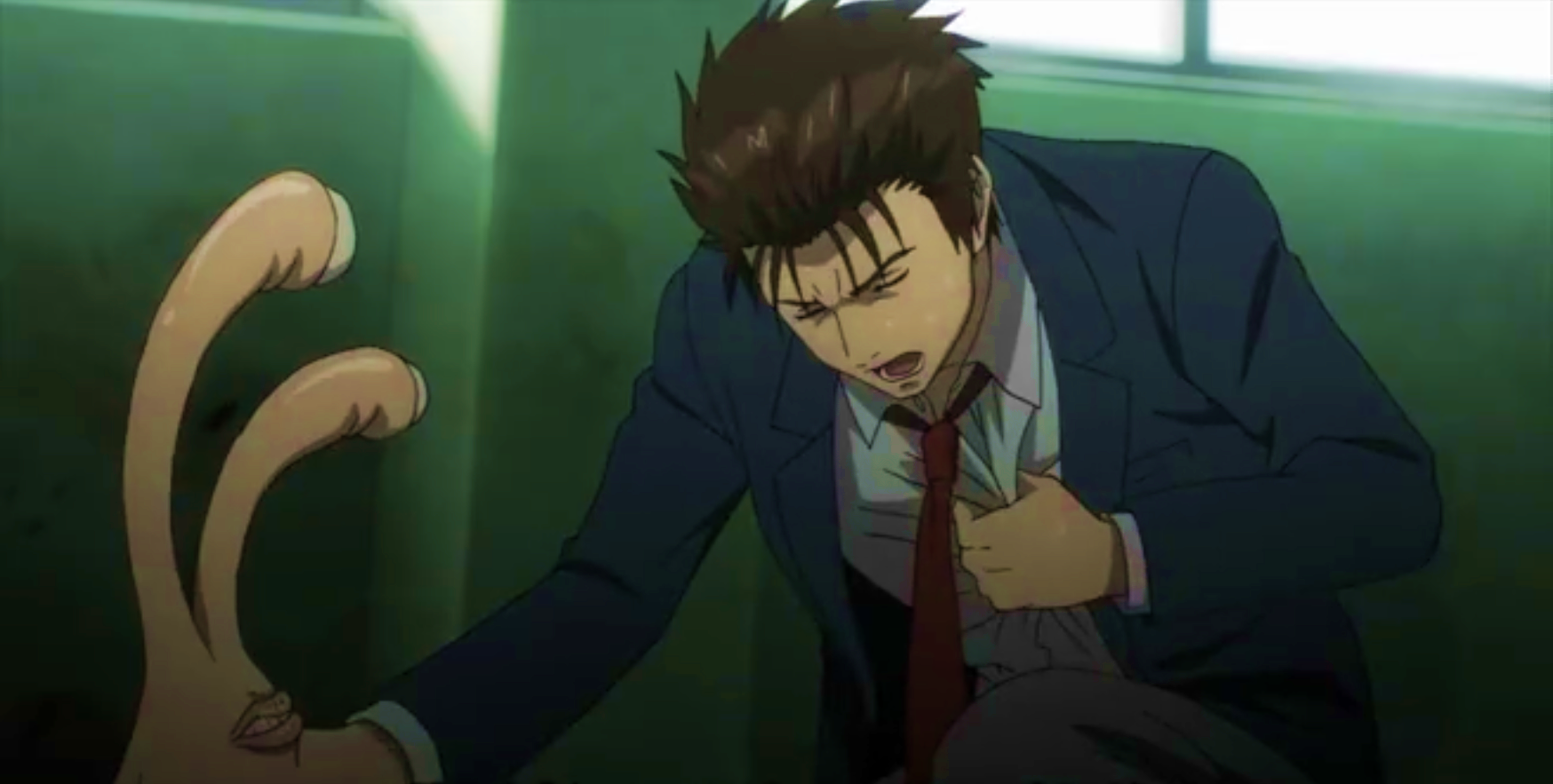 Shinichi Kills Shimada With Rock - Parasyte: The Maxim Epic Scene - Episode  10 Reupload - 1080p 