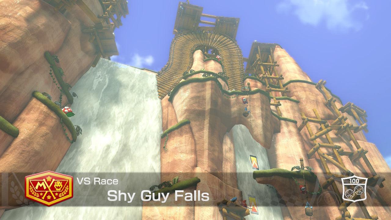 Shy Guy Falls - Mario Kart 8 Deluxe - Course Map