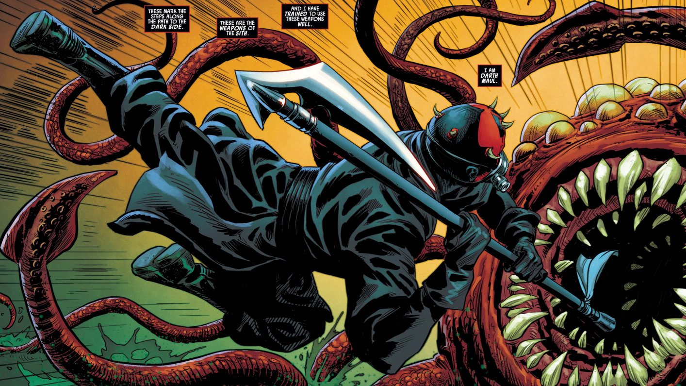 Star Wars Maul Killing Rathtar