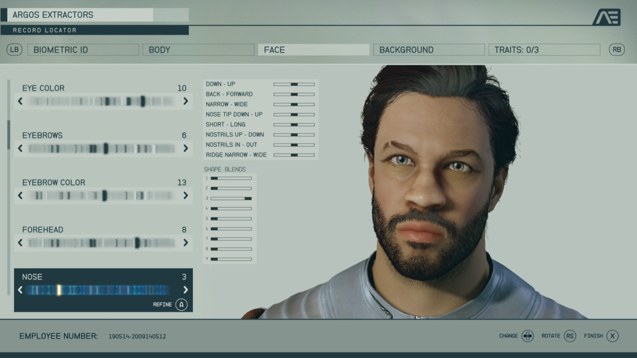 Starfield Character Creator