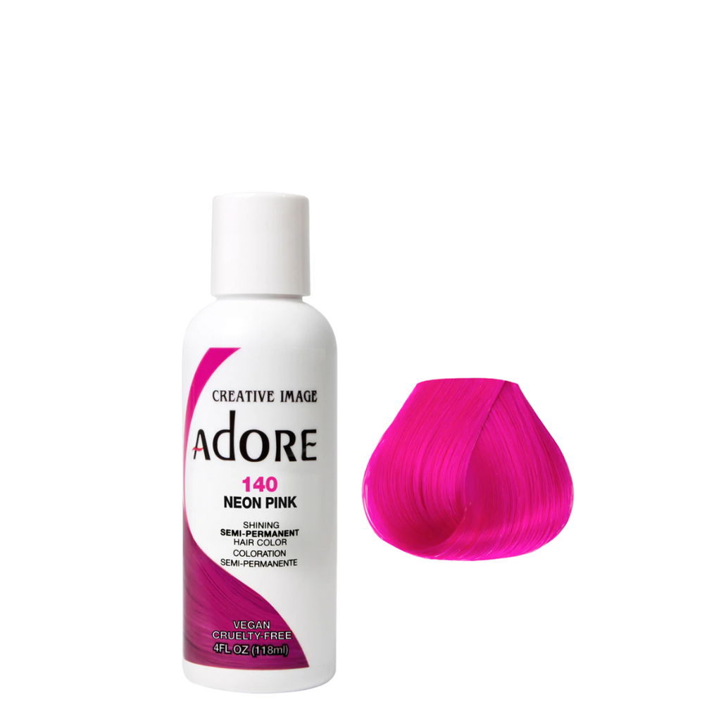 Adore Semi Permanent Hair Color - 140 Neon Pink – Haircare Works