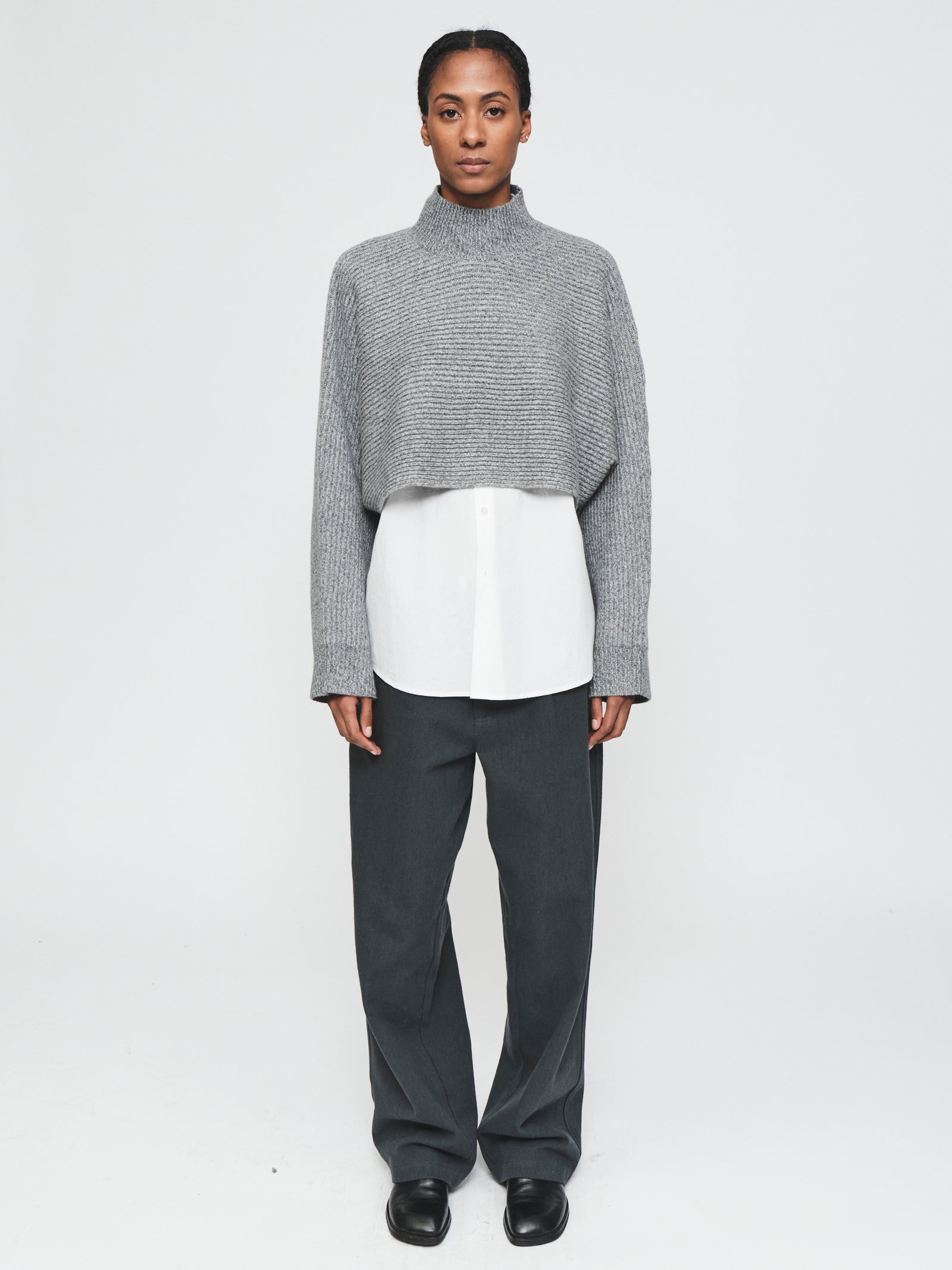 Washed Slouchy Trouser in Ash