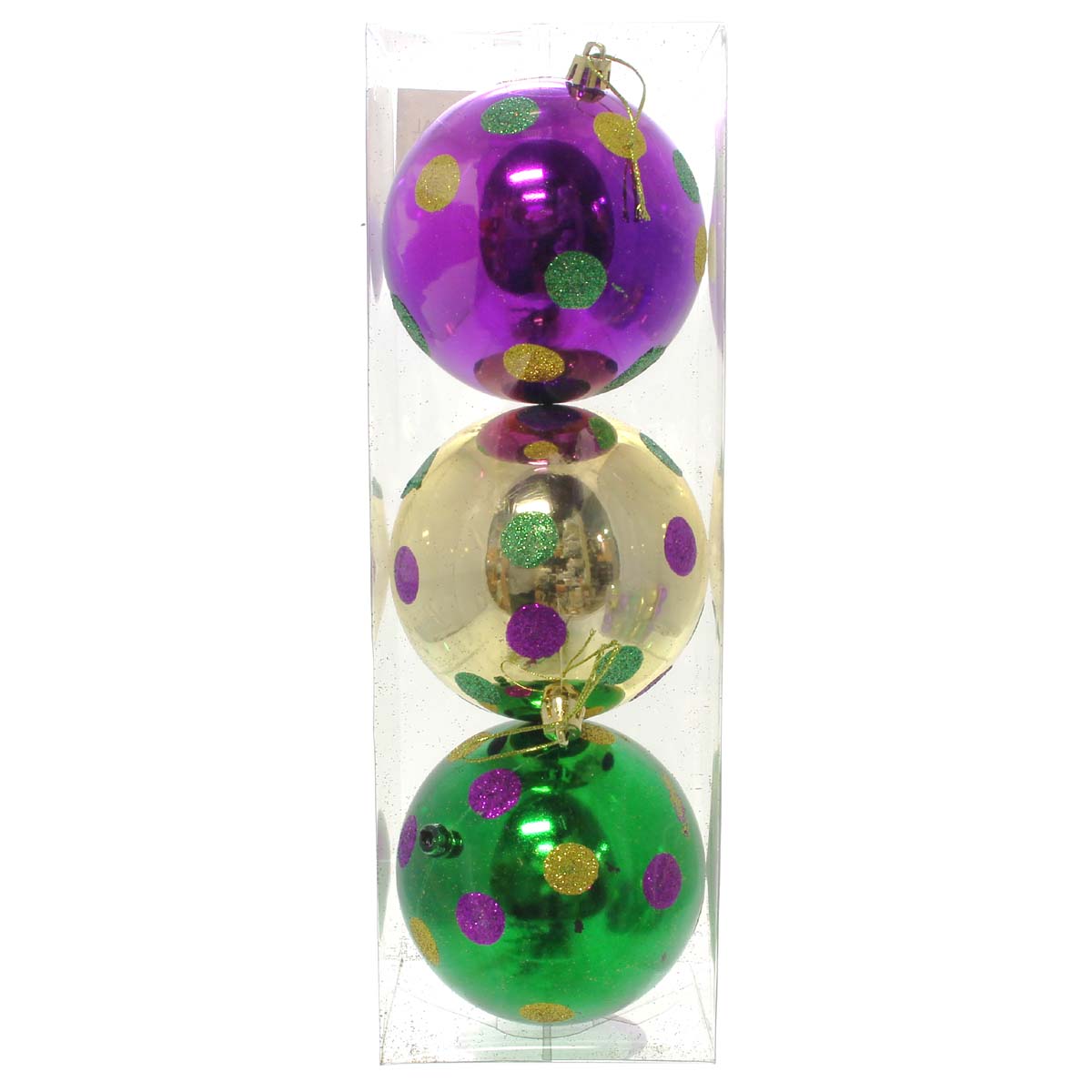 Mardi Gras Ornament Assorted Box (40)