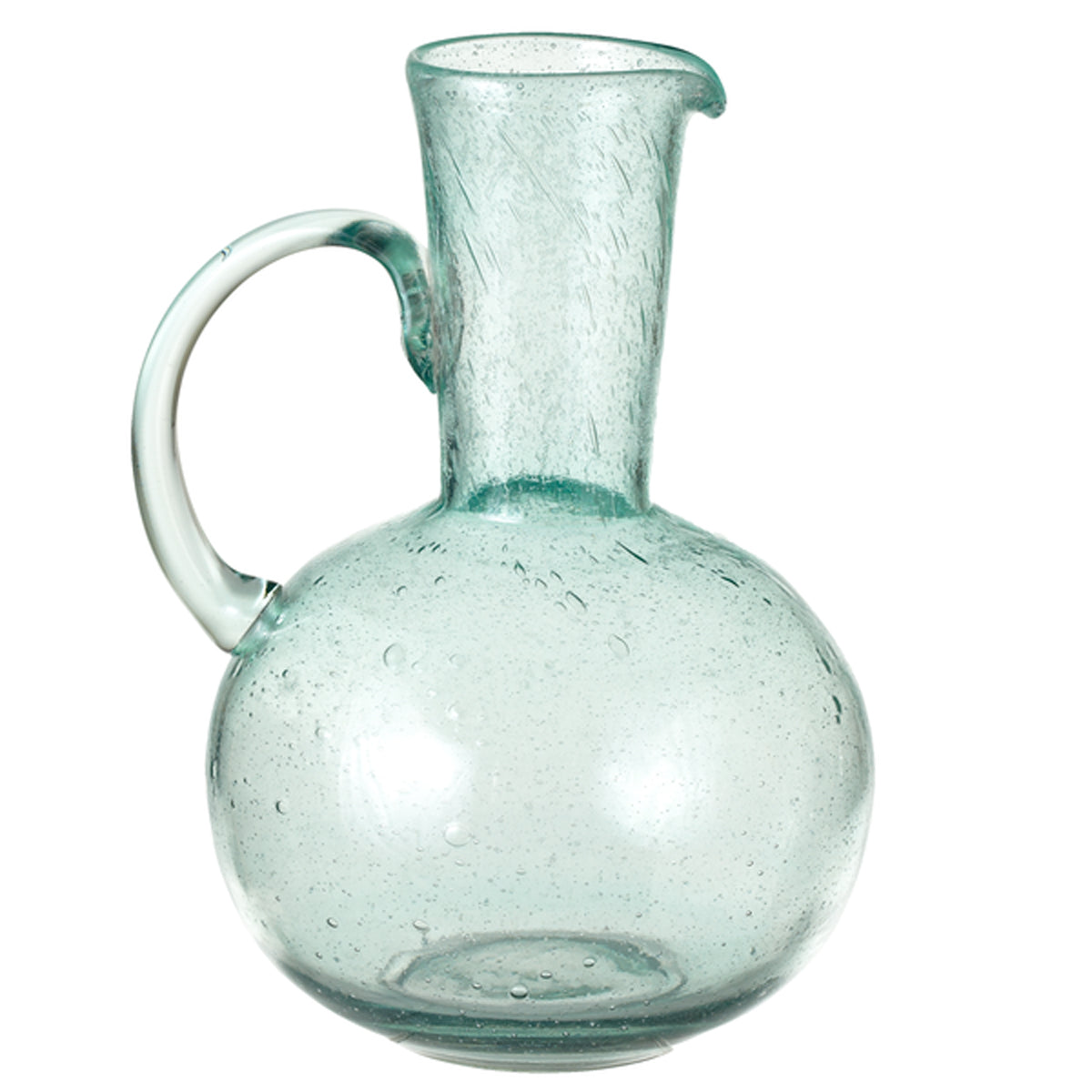 Maya Clear Recycled Glass Pitcher