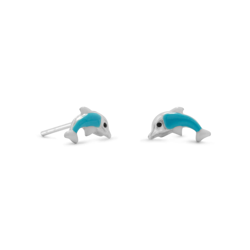Sterling Silver Dolphin Earrings – Jubilee Gift Shop
