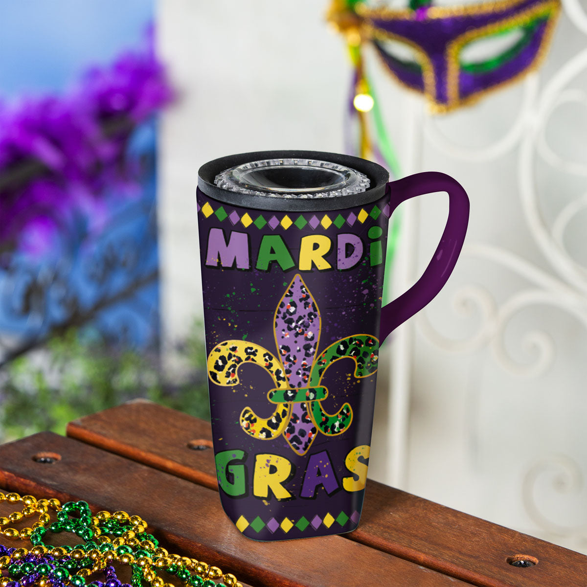 Fleur De Lis Thermos 32 oz Stainless Steel