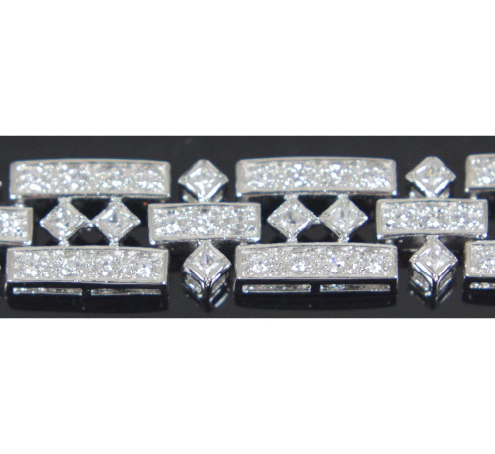 Sterling Silver Bracelet Cubic Zirconia – Jubilee Gift Shop