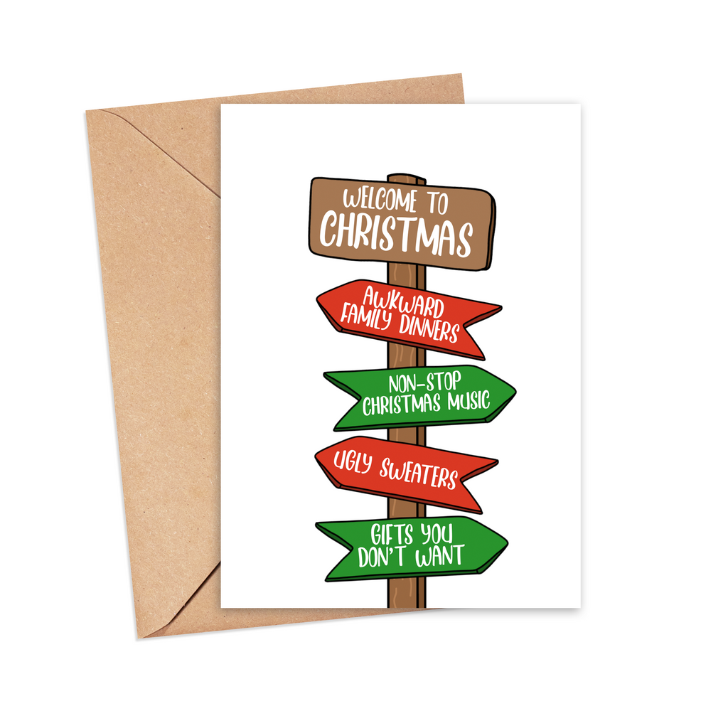 christmas welcome card