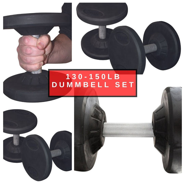 M-Fitness Pro Style Dumbbell Set 5 50 lbs