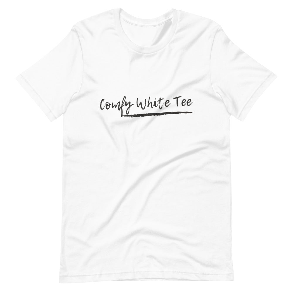 Comfy White Tee Short-Sleeve Unisex T 