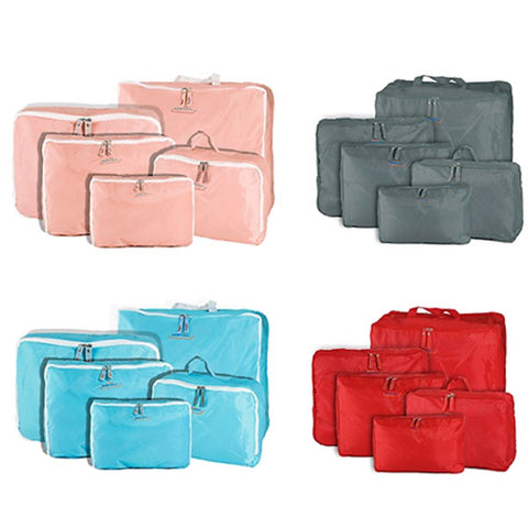 5-Piece Travel Bag Organizer Set - Assorted Colors – My Make Up Brush Set