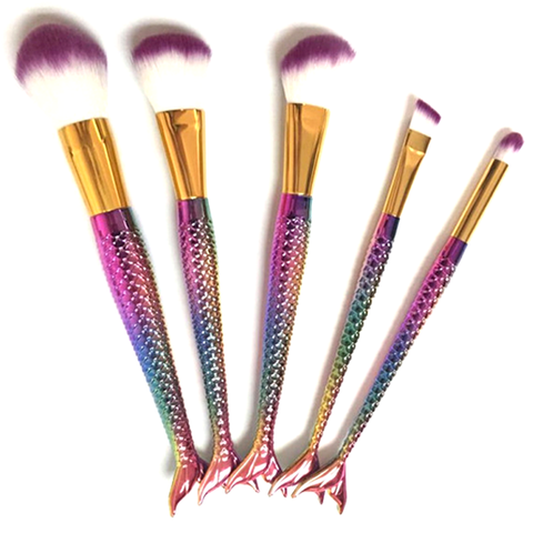 Mermaid makeup brushes