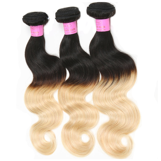 Two Tone Ombre Wavy Hair Extensions – My Brush Set