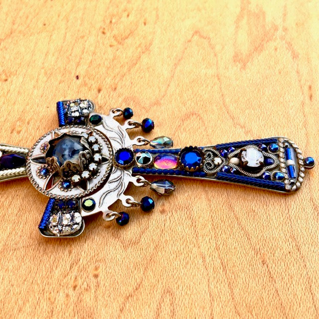 Blue Cross Necklace by Ayala Bar