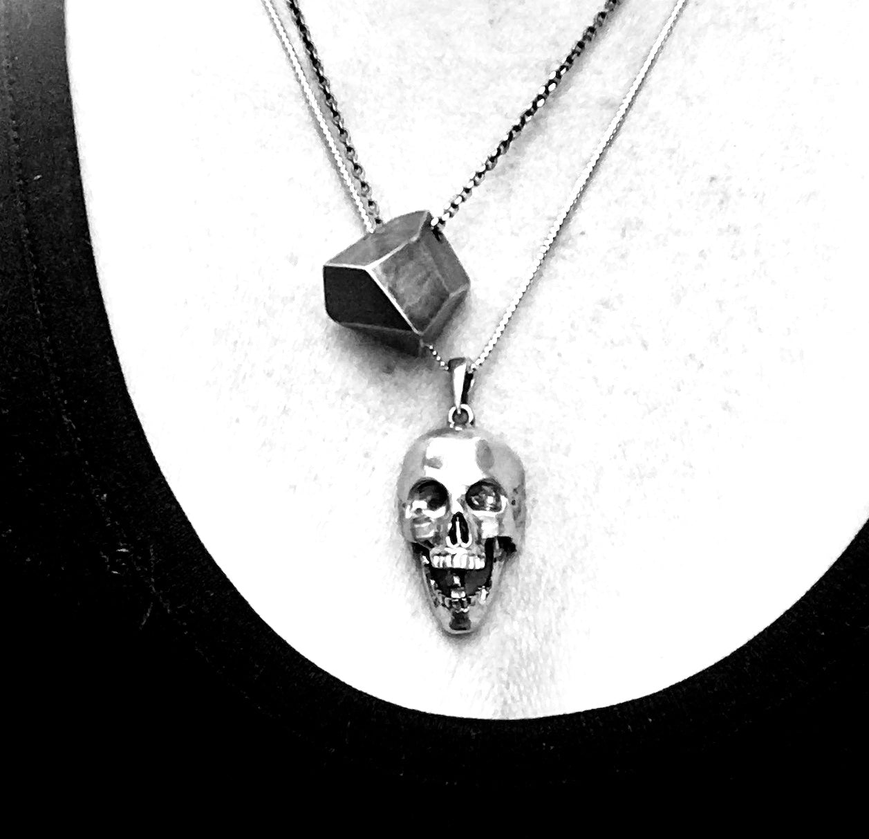 Hinged Jaw Skull Necklace