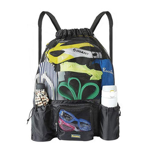 drawstring beach backpack