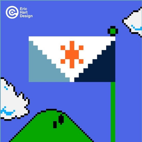 First Light Flag in the style of Super Mario Brothers