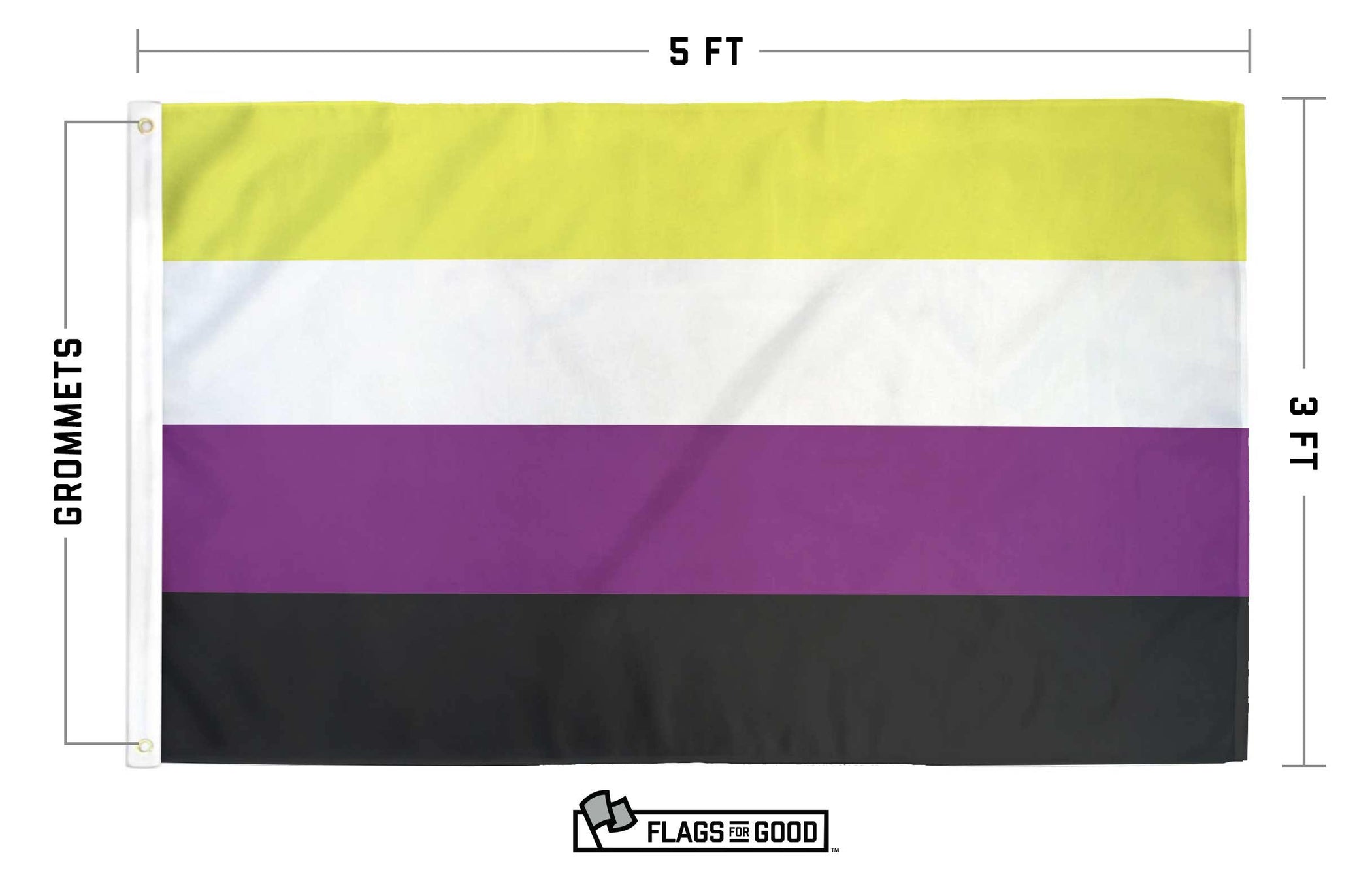 Non Binary Pride Flag Flags For Good 1095