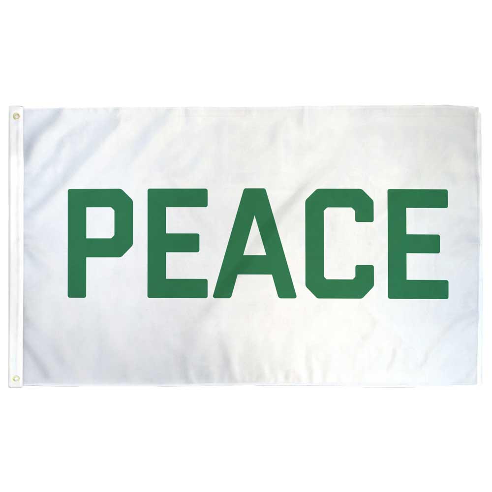 Rainbow Peace Sign Flag