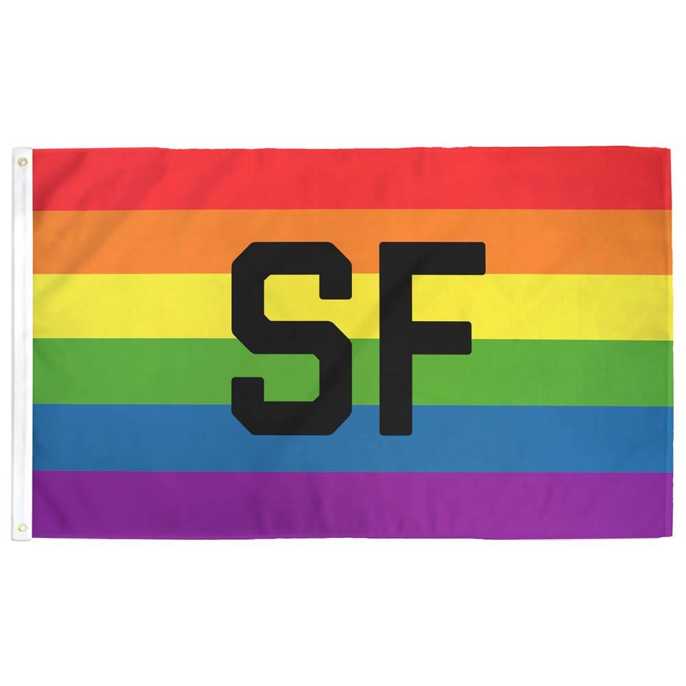 Rainbow California Pride Flag | $1 Donated to LGBTQ+ Organizations