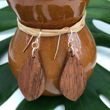 画像をギャラリービューアに読み込む, Ua Hawaiian Koa Wood - 14k Gold Filled/ Sterling Silver Earrings
