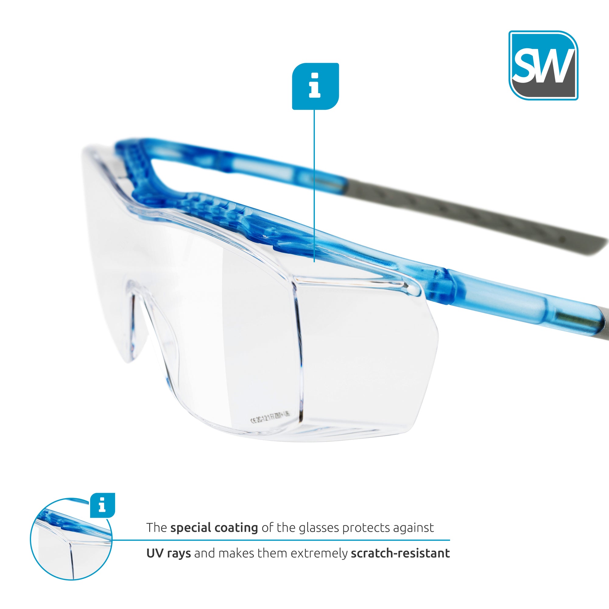 Solidwork Sw9320 Professional Safety Glasses With Integrated Side Prot Solidwork Protection 