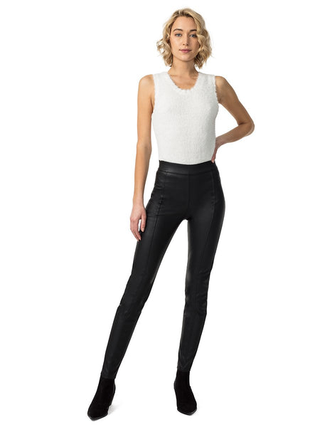 VEGAN LEATHER AMORE MIO TUMMY TUCK PANTS BLACK – Cozy Clothing