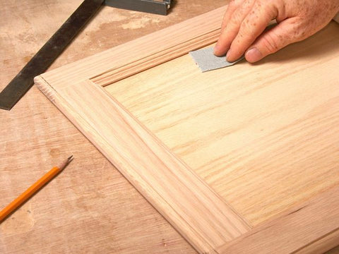 Sanding your kitchen cabinets