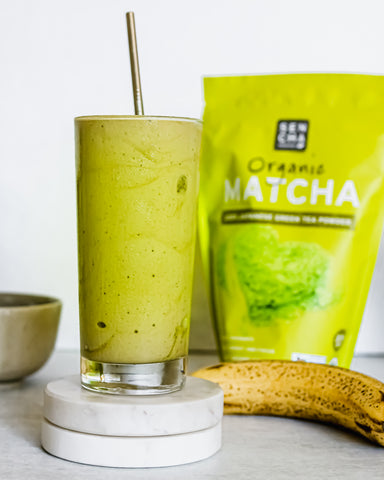 sencha naturals organic japanese green tea powder smoothie milkshake recipe