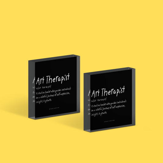 Art Therapist Nutrition Facts Acrylic Block – The Art Therapy Shop