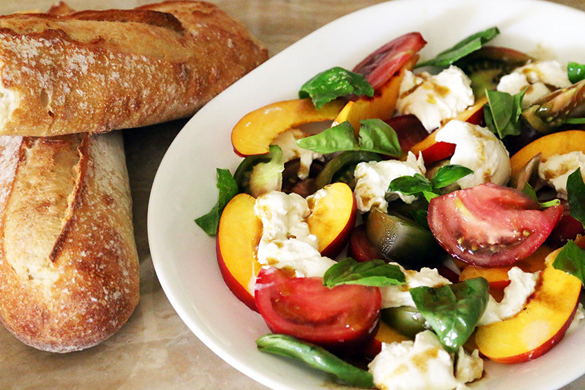 Tomato Salad with Pomegranate Balsamic Dressing