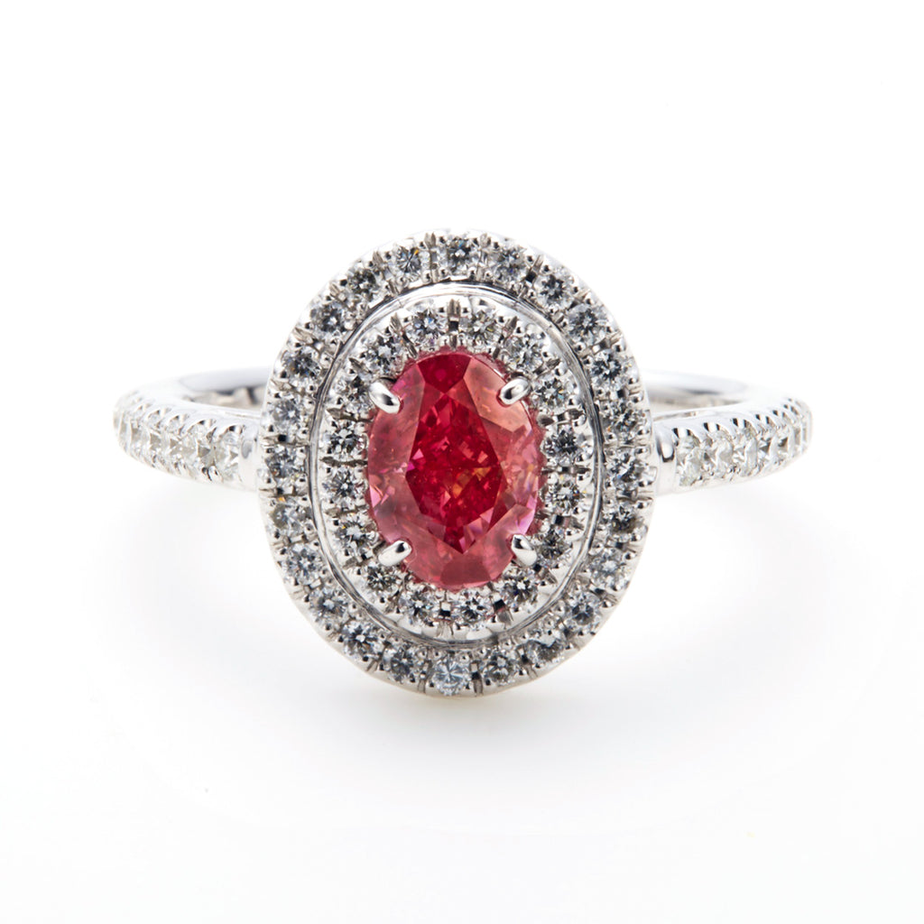 Fancy Pink Ring (0.54ct Fancy Pink VS2) - PRIORITY DIAMOND