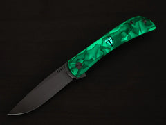 QSP Exclusive Hedgehog Knife QS142 Gray Jigged Titanium M390 - C. Risner  Cutlery LLC