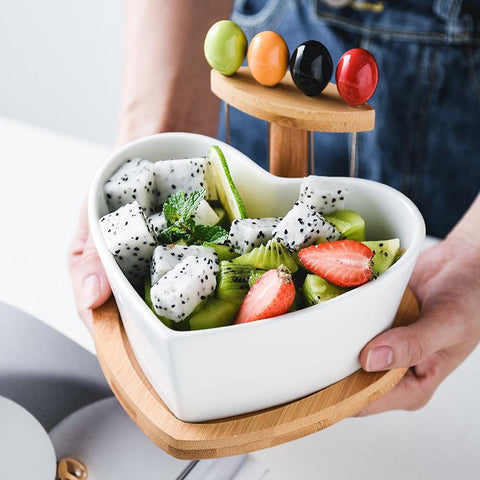 Amou Fruit Bowl in Heart Shape