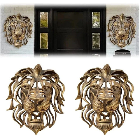 LION HEAD WALL DECOR