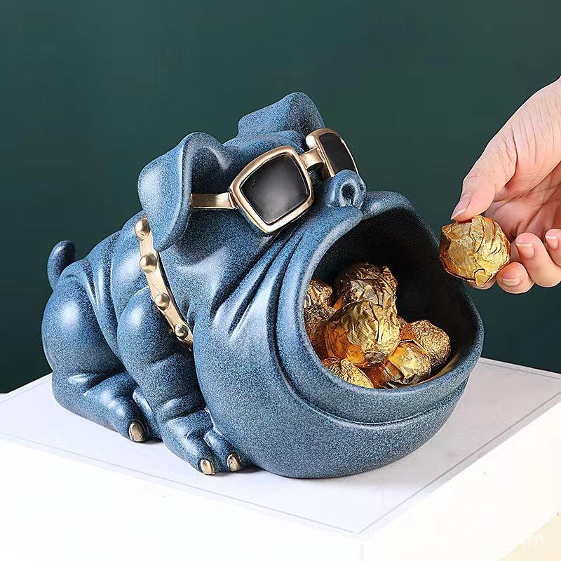 OPEN MOUTH BULLDOG FIGURINE