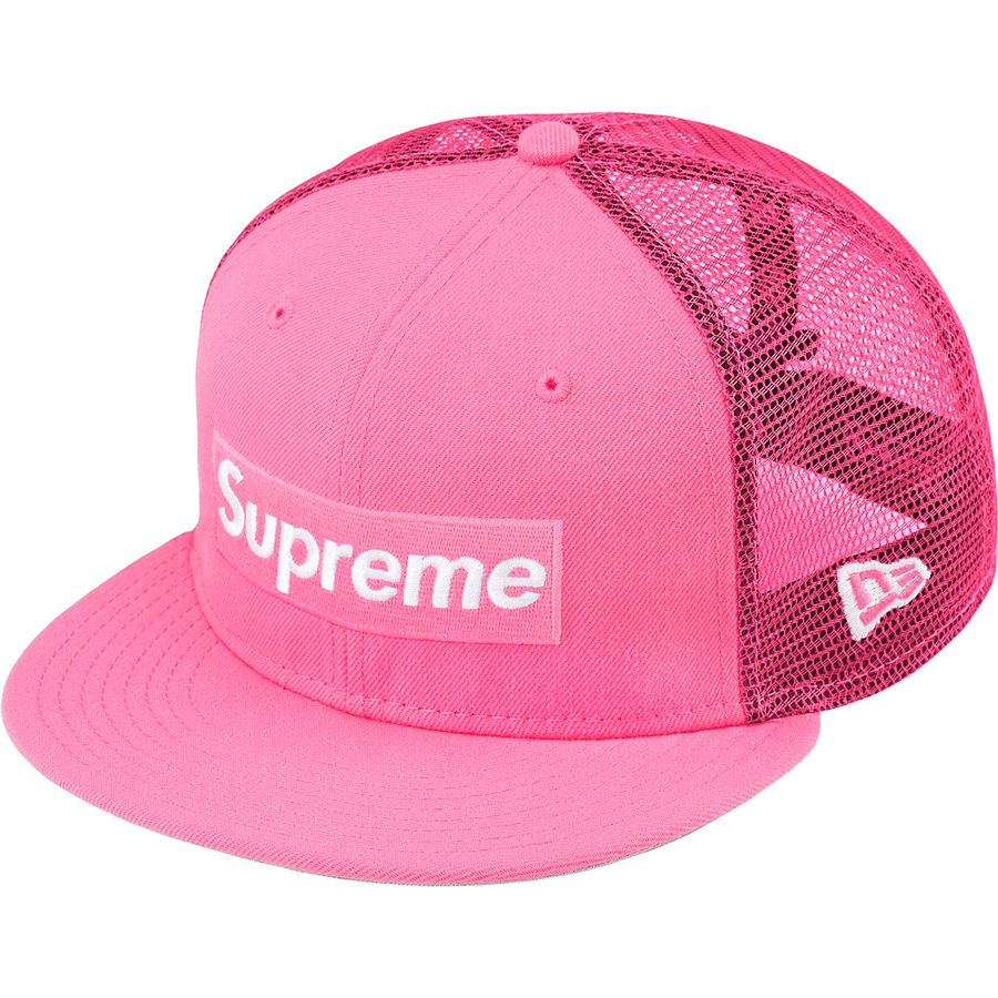 シュプリーム Supreme 2022年春夏 Box Logo Mesh Back New Era ポリエステル メッシュキャップ ブラック【サイズ7 1/4】【メンズ】