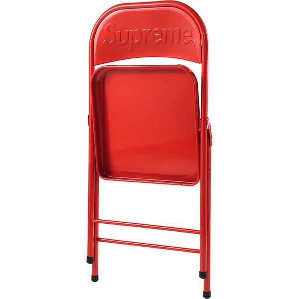 supreme red folding chair