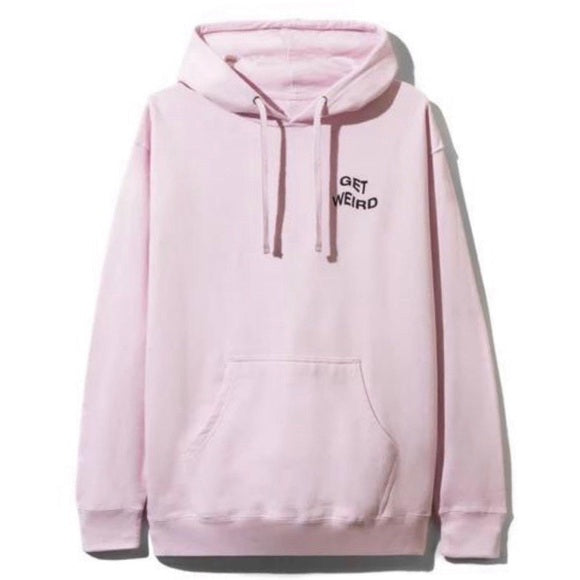 Anti Social Social Club Get Weird Hoodie Pink - BannedLA