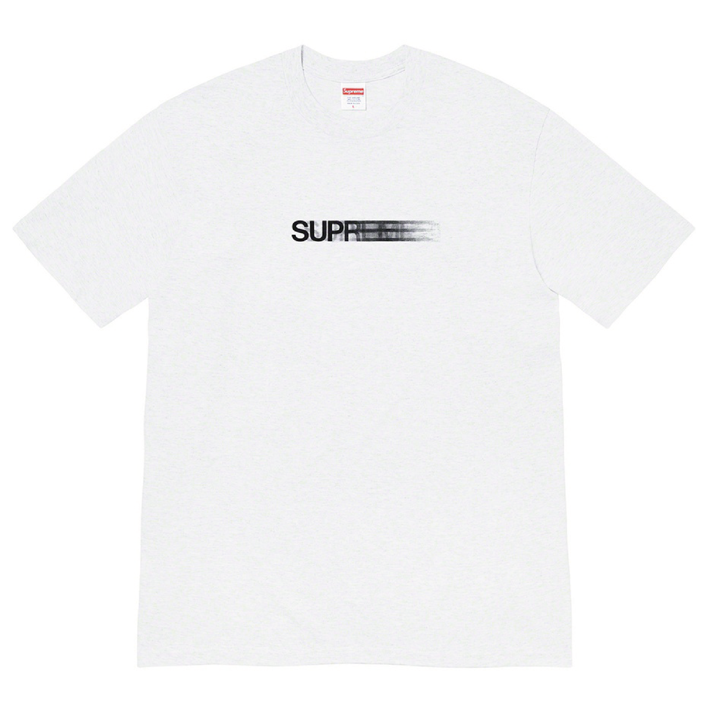 白S 高評価 翌日発送】 Supreme Motion Logo Tee - Tシャツ/カットソー ...