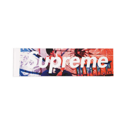 Supreme Blue Smurf Box Logo Sticker | Fall 2020 | Supreme Stickers