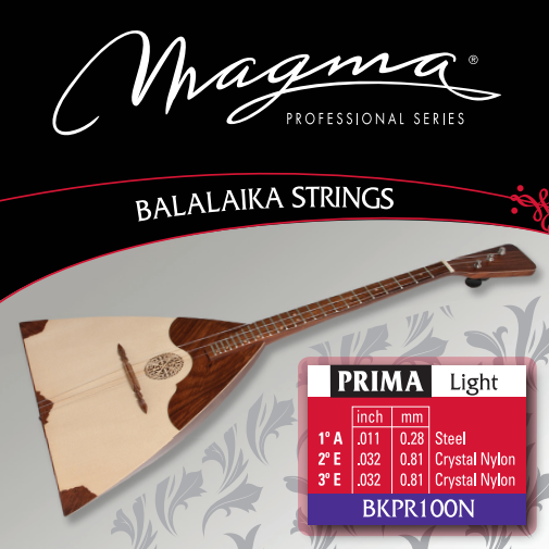 Klant Romantiek het spoor Magma BALALAIKA Strings Prima Light Steel - Crystal Nylon (BKPR100N) –  MAGMA STRINGS