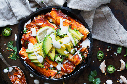 Smoky Chipotle Chicken Enchiladas