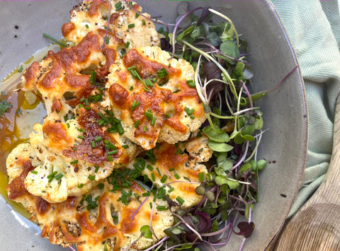 Cheesy Cauliflower Steaks