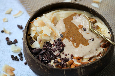 Salted Coconut and Cinnamon Smoothie Bowl by Jess Moses