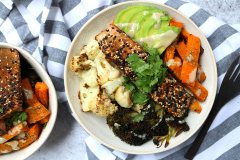 Asian Salmon Buddha Bowl