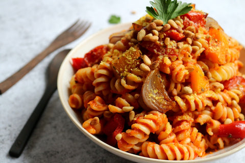 Roast Vegetable Pasta by Elise Blight