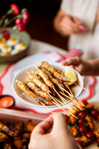 BBQ Garlic Prawns