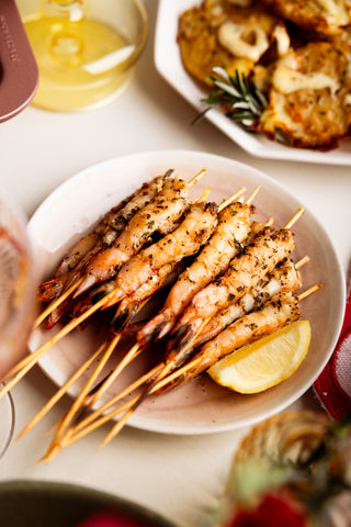 BBQ Garlic Prawns